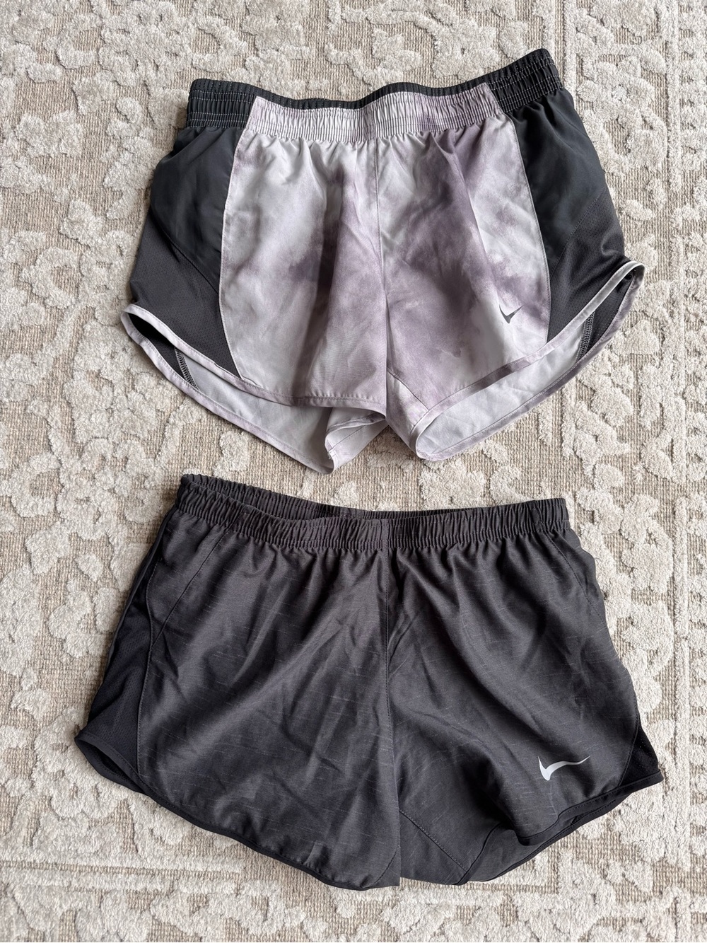Nike Women's Running Shorts Duo - Black and Gray